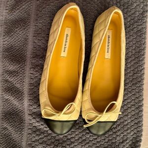 Brand new quilted ballerina flats